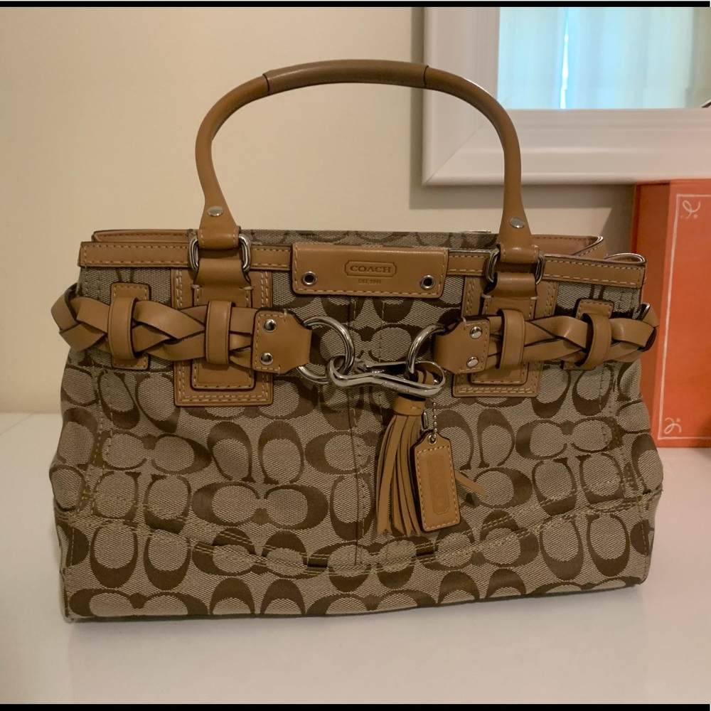 Coach signature satchel